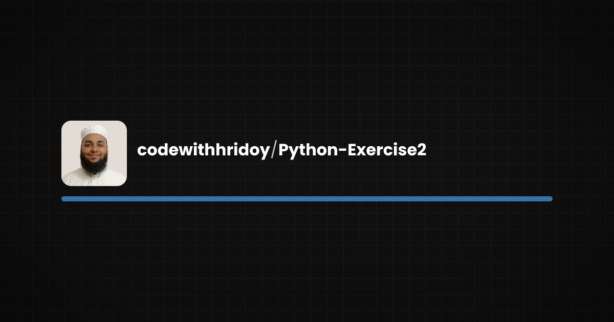 Preview of Python-Exercise2