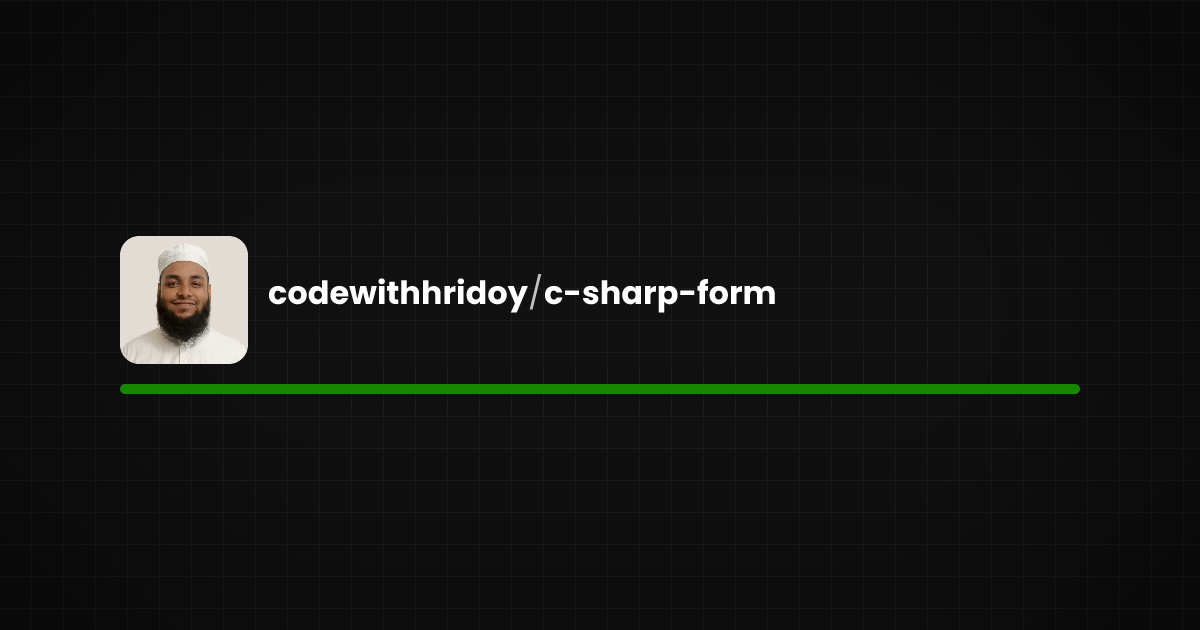 Preview of c-sharp-form