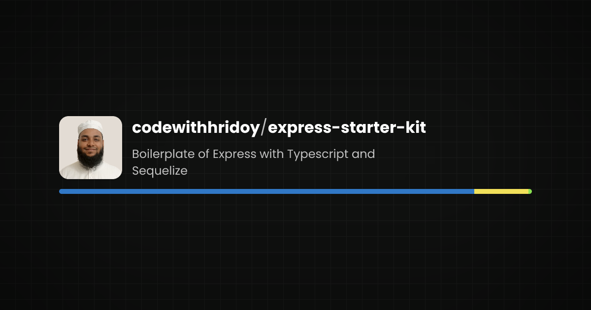 Preview of express-starter-kit