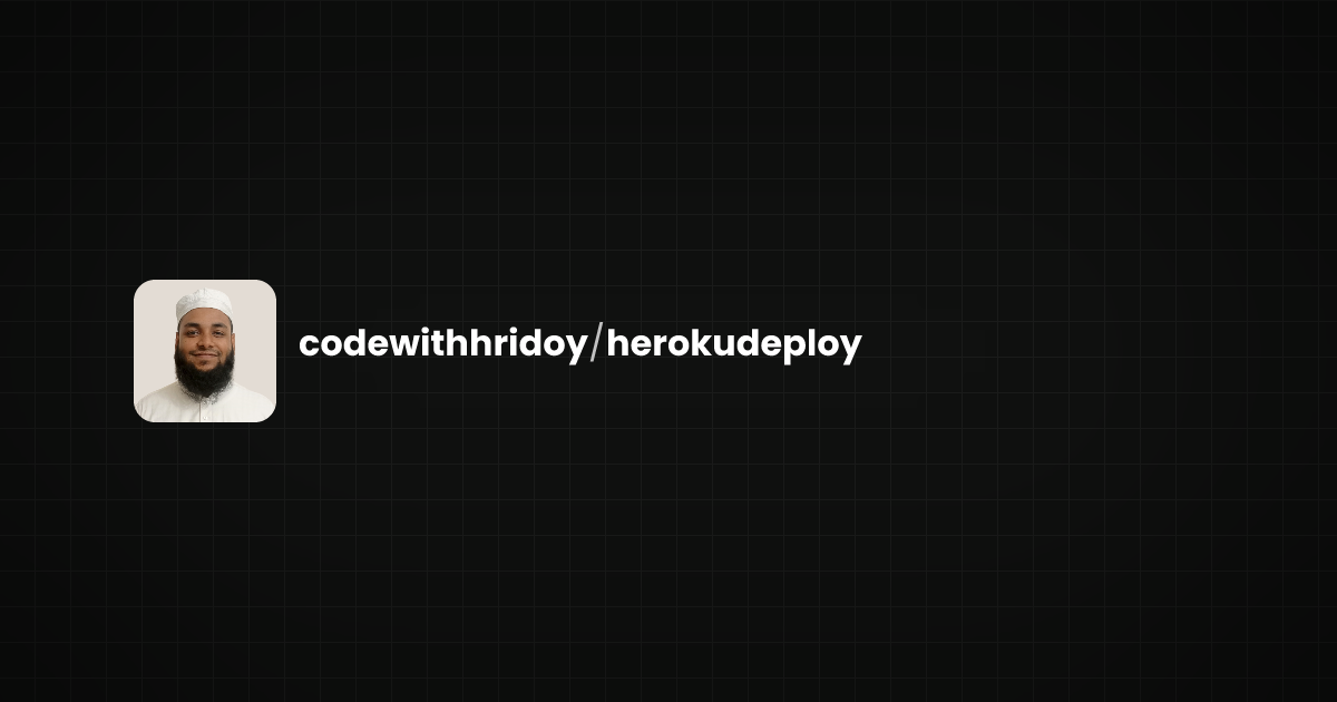 Preview of herokudeploy