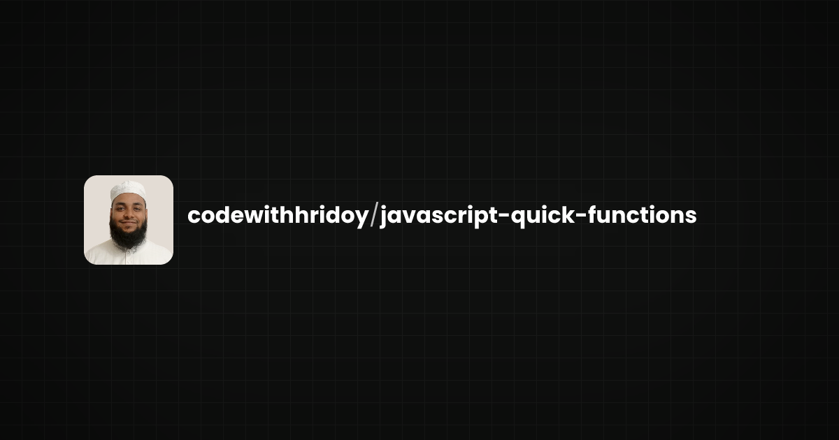 Preview of javascript-quick-functions
