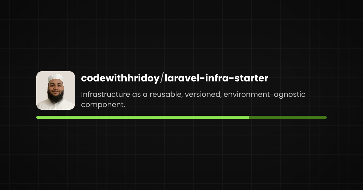 Preview of laravel-infra-starter