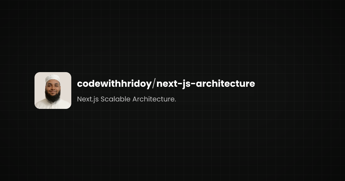 Preview of next-js-architecture