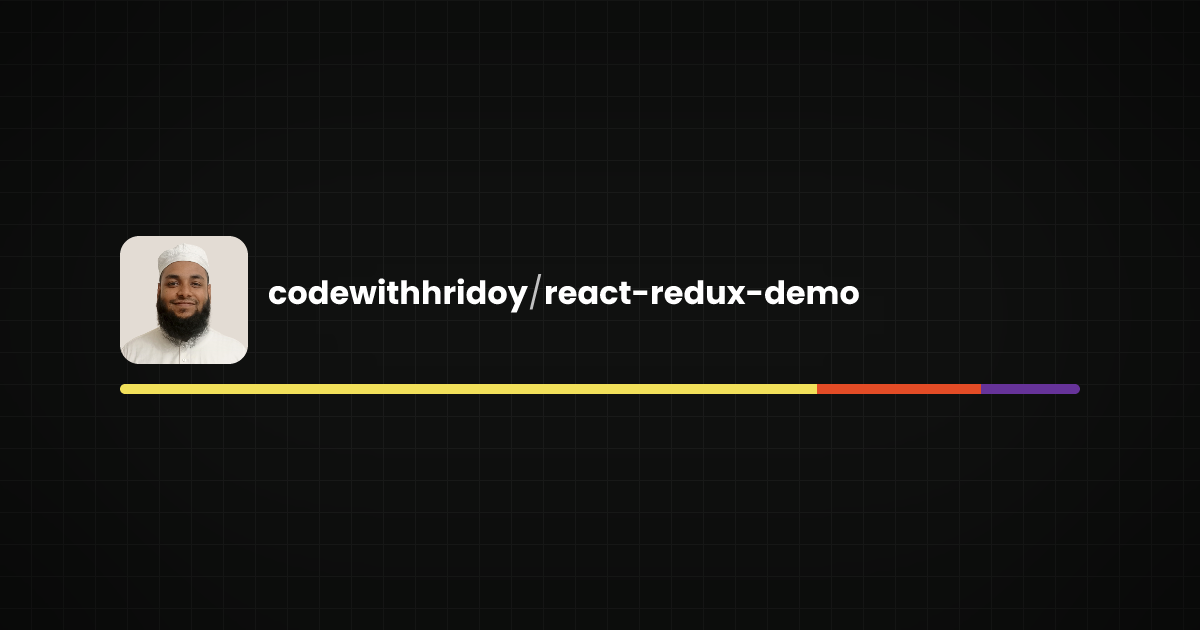 Preview of react-redux-demo